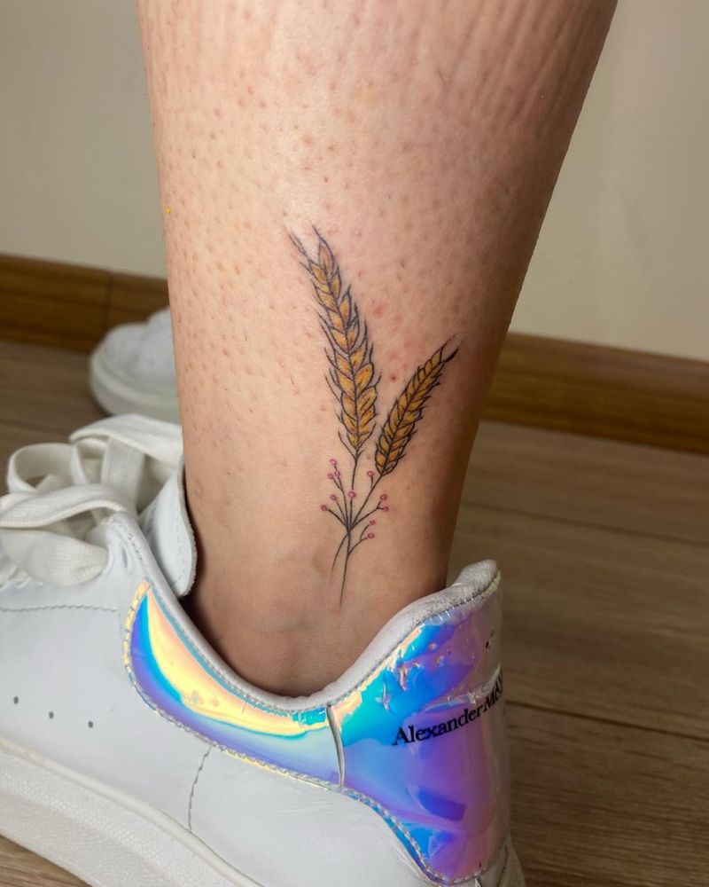 30 Pretty Wheat Tattoos to Inspire You