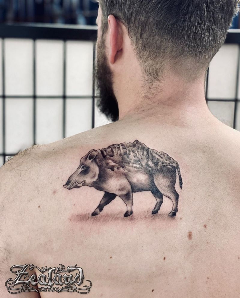 30 Pretty Wild Boar Tattoos You Must Try