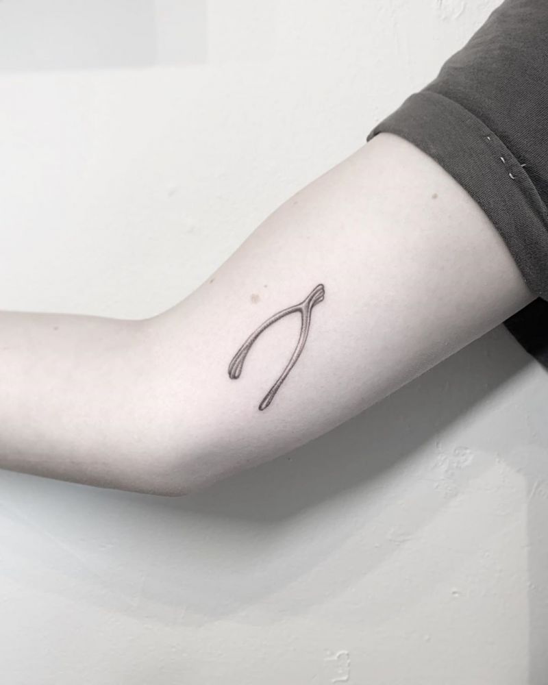 30 Pretty Wishbone Tattoos Bring You Good Luck