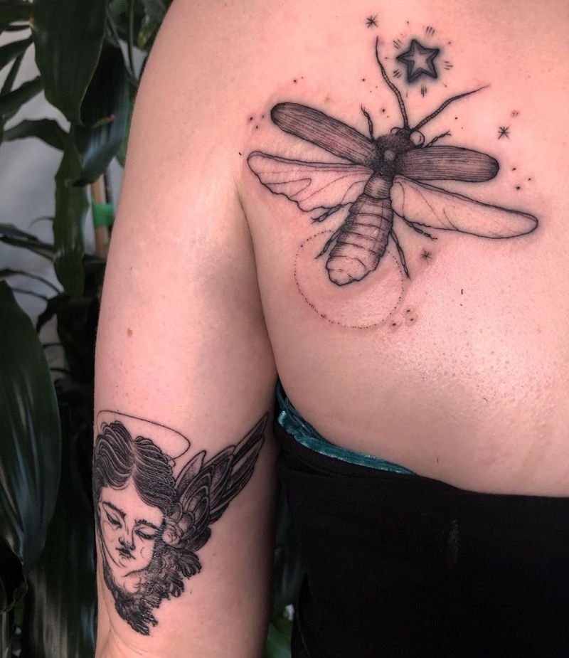 30 Pretty Firefly Tattoos to Inspire You