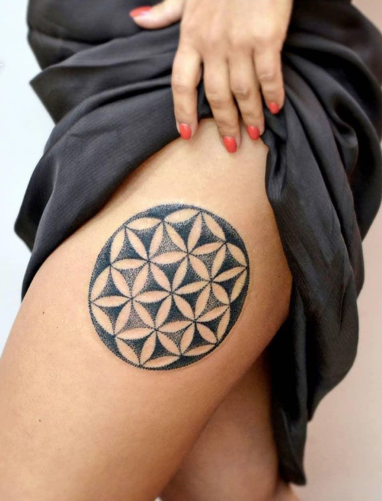 30 Pretty Flower of Life Tattoos Let You Be Kind to Life