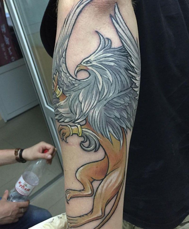 30 Pretty Griffin Tattoos Improve Your Temperament