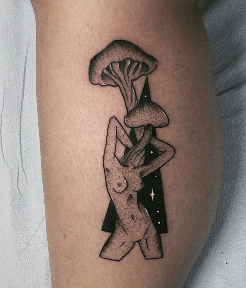 30 Pretty Mushroom Tattoos Improve Your Temperament