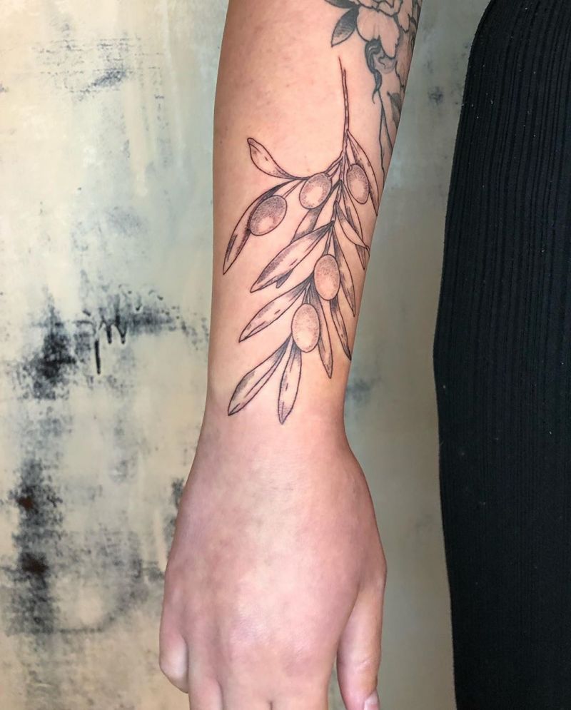 30 Pretty Olive Branch Tattoos You Will Love