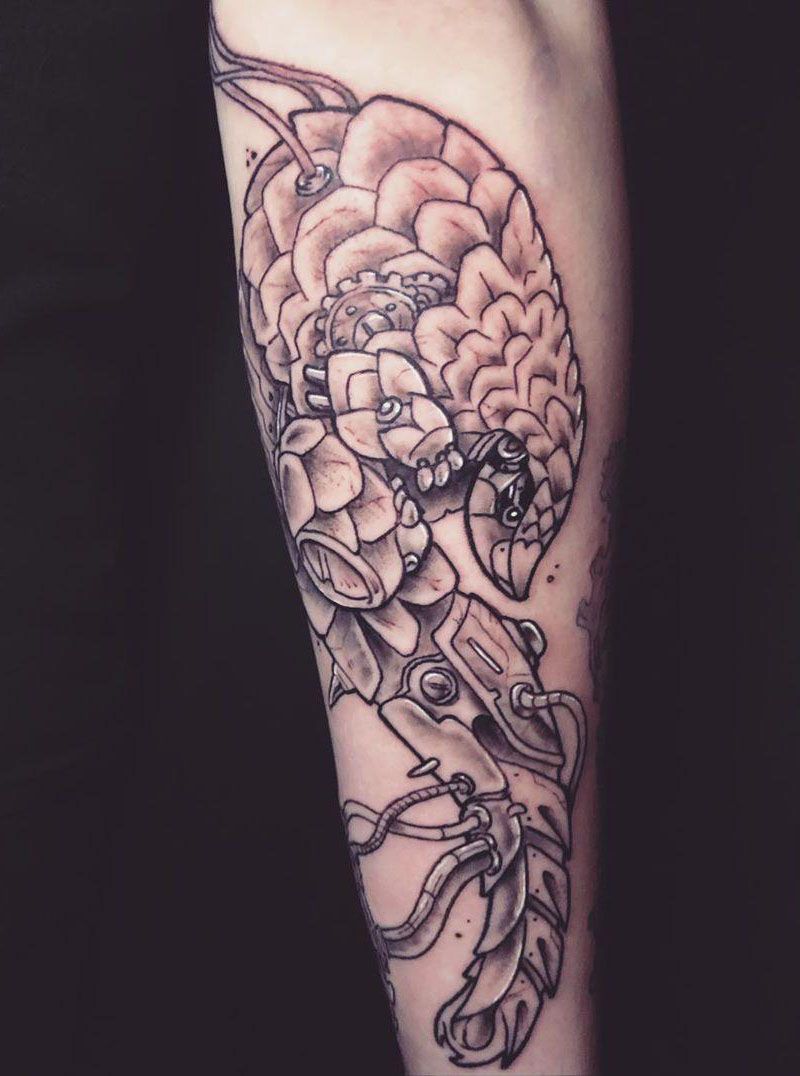 30 Pretty Pangolin Tattoos to Inspire You