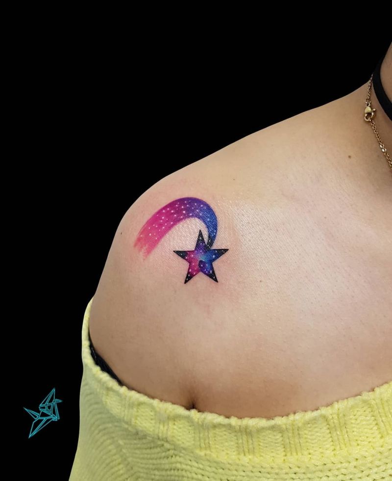 30 Creative Shooting Star Tattoos to Inspire You