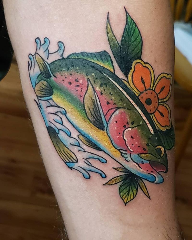 30 Elegant Trout Tattoos for Your Inspiration