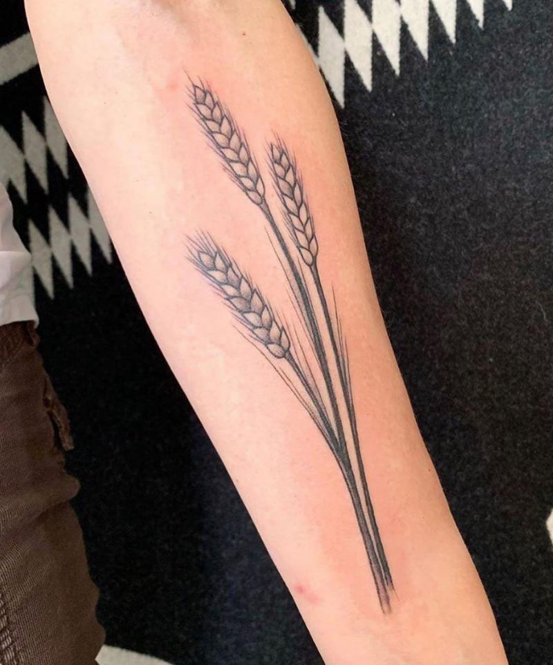 30 Pretty Wheat Tattoos to Inspire You