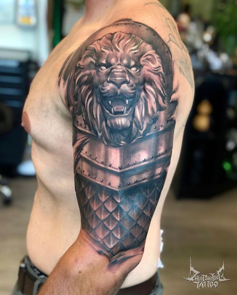 30 Pretty Armor Tattoos Show Your Personality