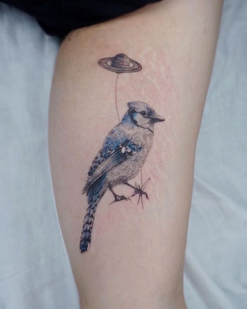 30 Pretty Bluejay Tattoos You Must Try