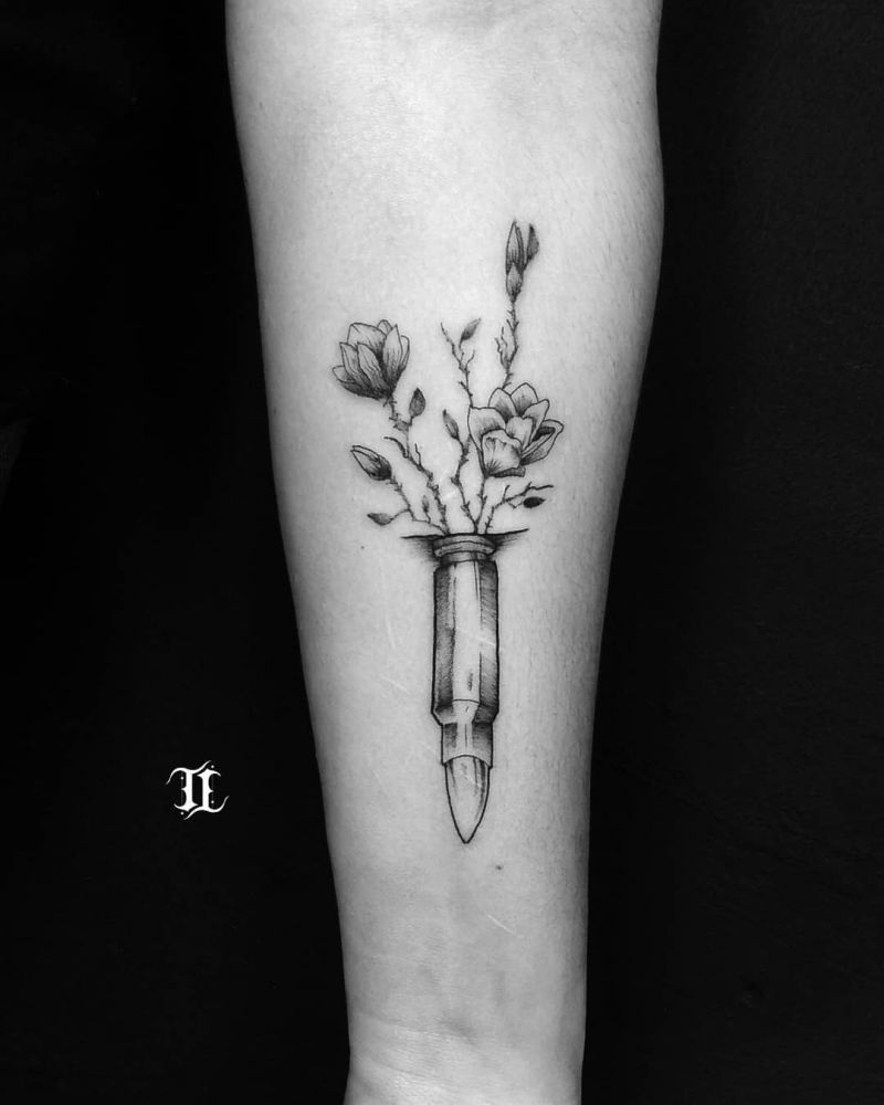 30 Pretty Bullet Tattoos You Will Love