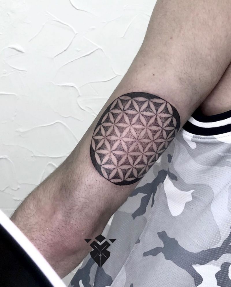 30 Pretty Flower of Life Tattoos Let You Be Kind to Life