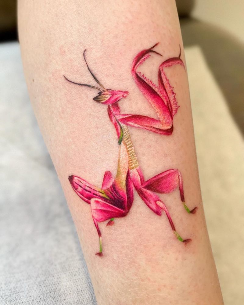 30 Pretty Mantis Tattoos You Will Love