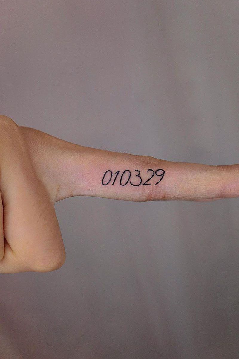 30 Pretty Number Tattoos You Will Love