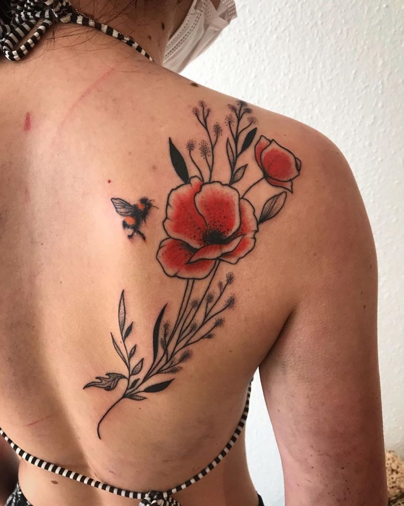 30 Pretty Poppy Tattoos to Inspire You