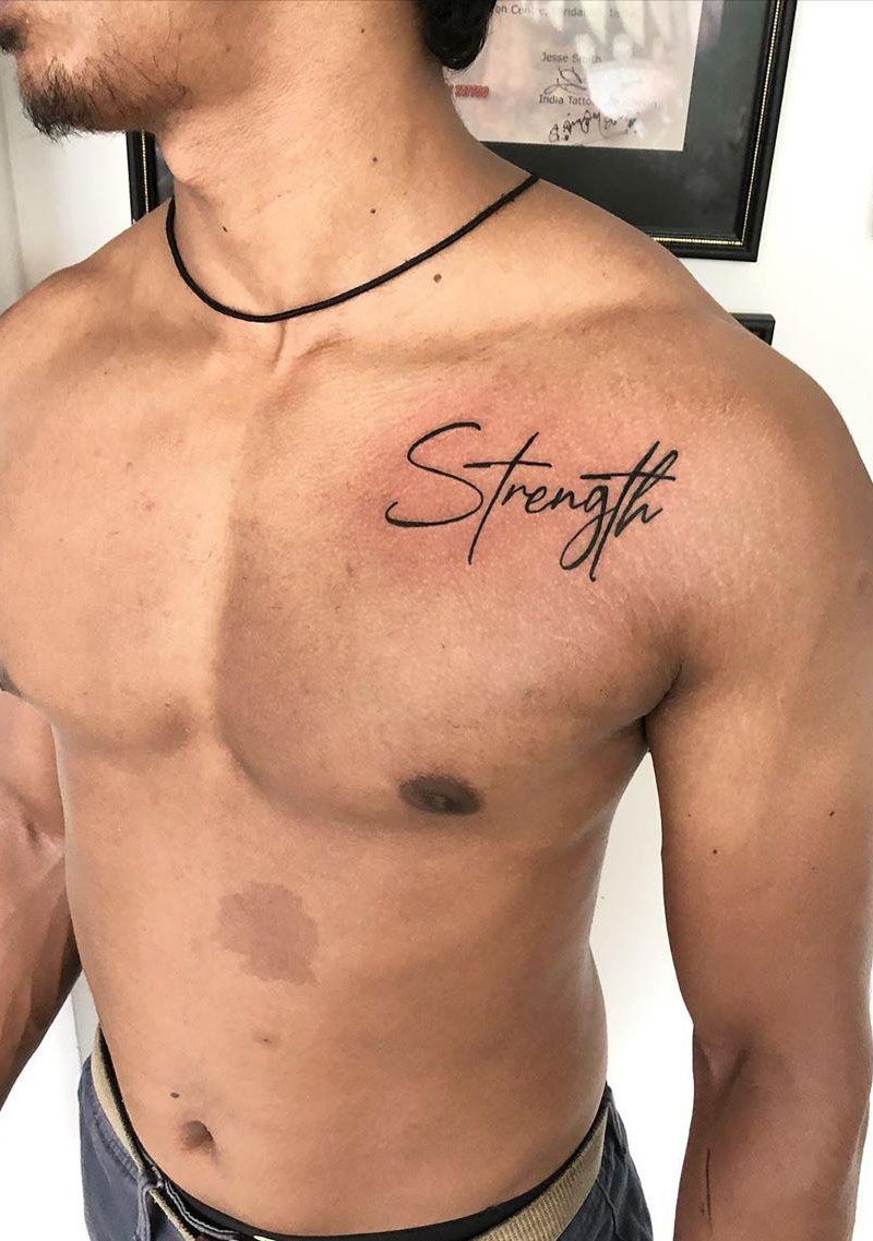 30 Pretty Strength Tattoos Improve Your Temperament