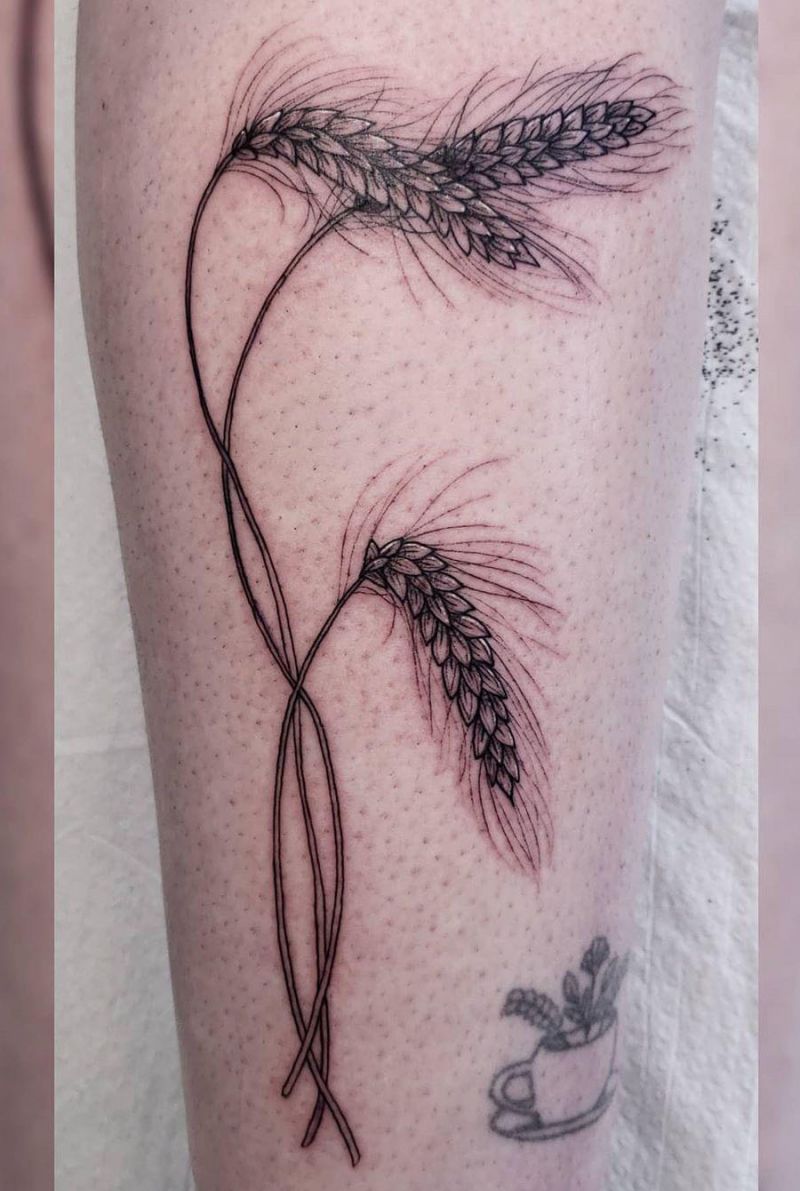 30 Pretty Wheat Tattoos to Inspire You