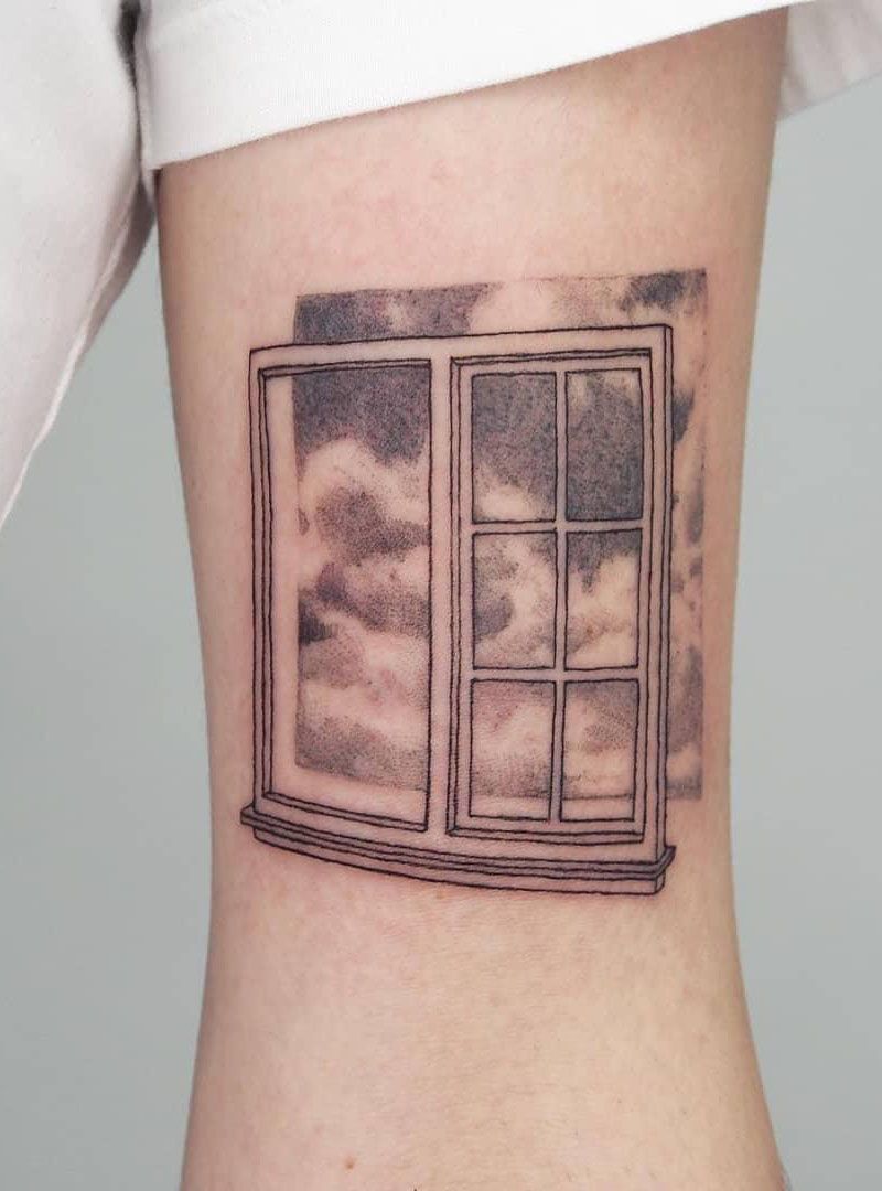 30 Pretty Window Tattoos Improve Your Temperament