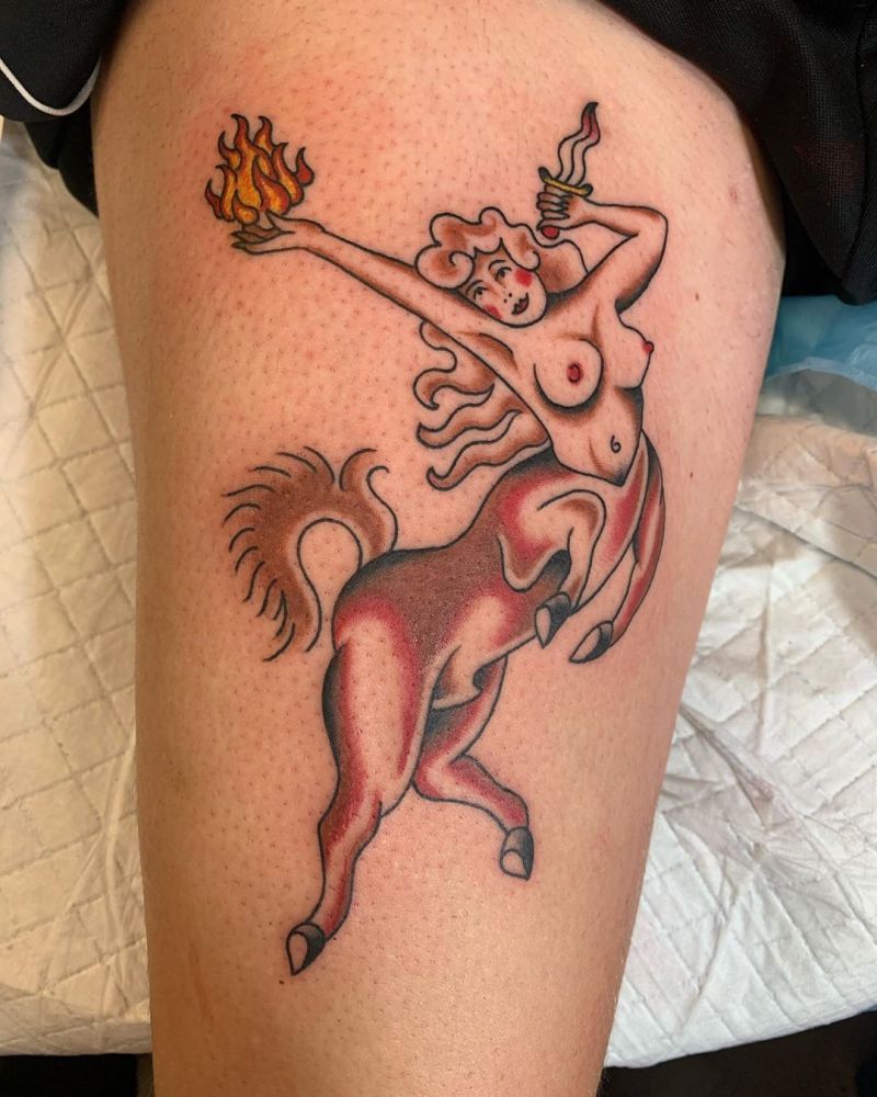 30 Pretty Centaur Tattoos Improve Your Temperament