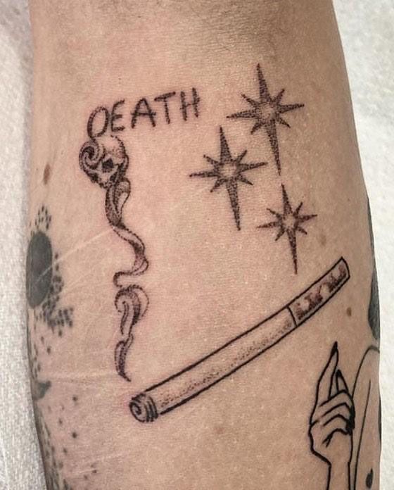 30 Pretty Cigarette Tattoos You Will Love