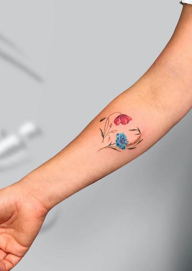 30 Pretty Flower Heart Tattoos You Must Try