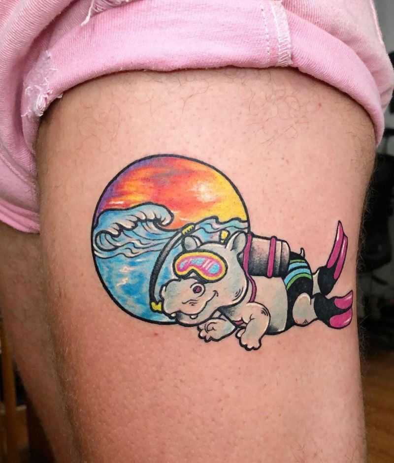 30 Perfect Hippo Tattoos Make You Attractive