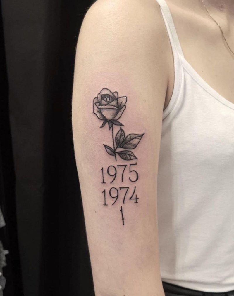 30 Pretty Number Tattoos You Will Love