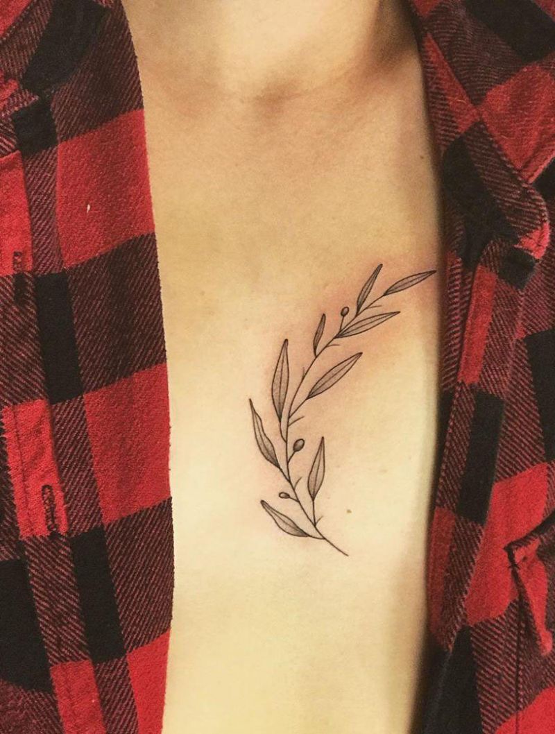 30 Pretty Olive Branch Tattoos You Will Love