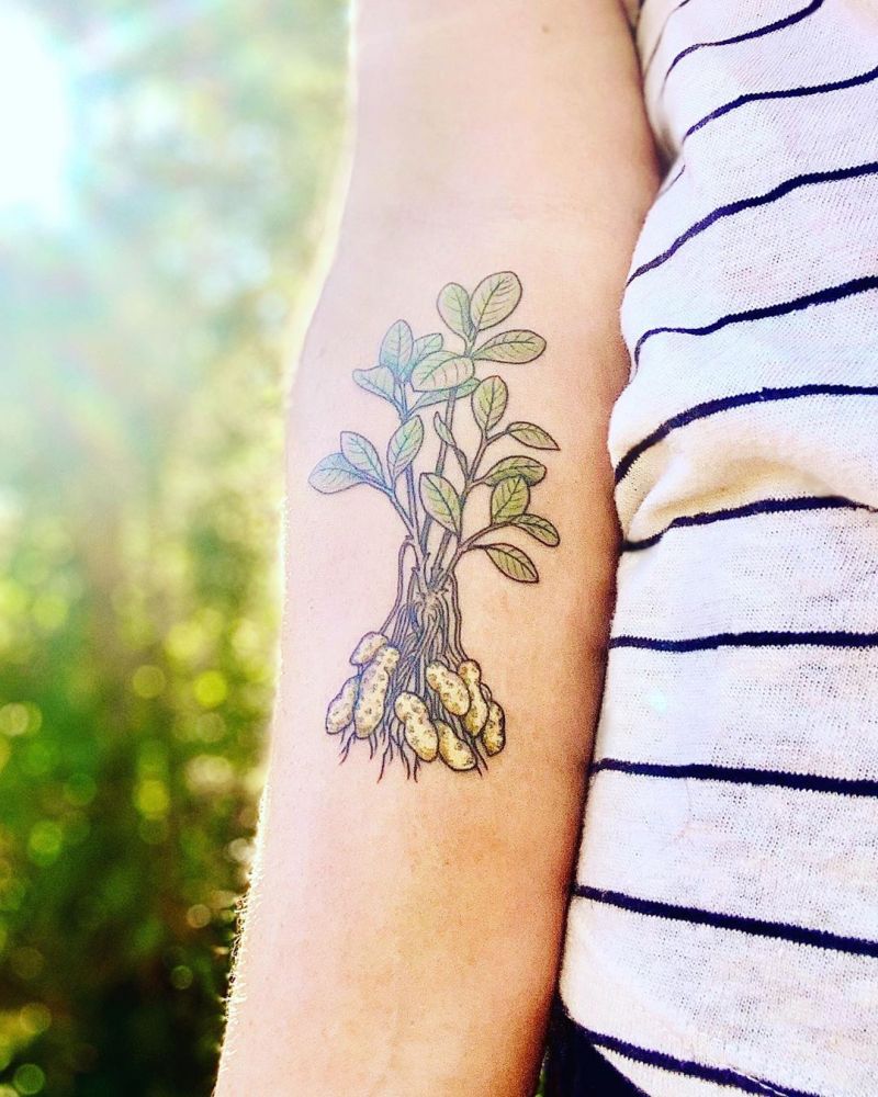 30 Cute Peanut Tattoos You Will Love