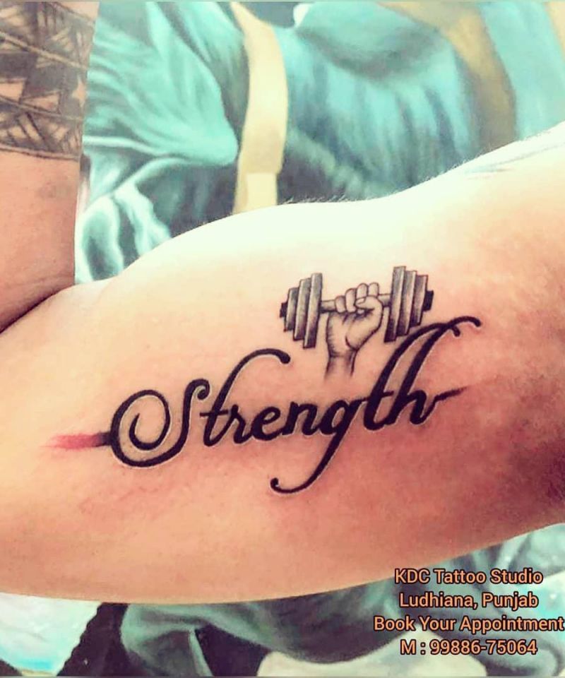 30 Pretty Strength Tattoos Improve Your Temperament