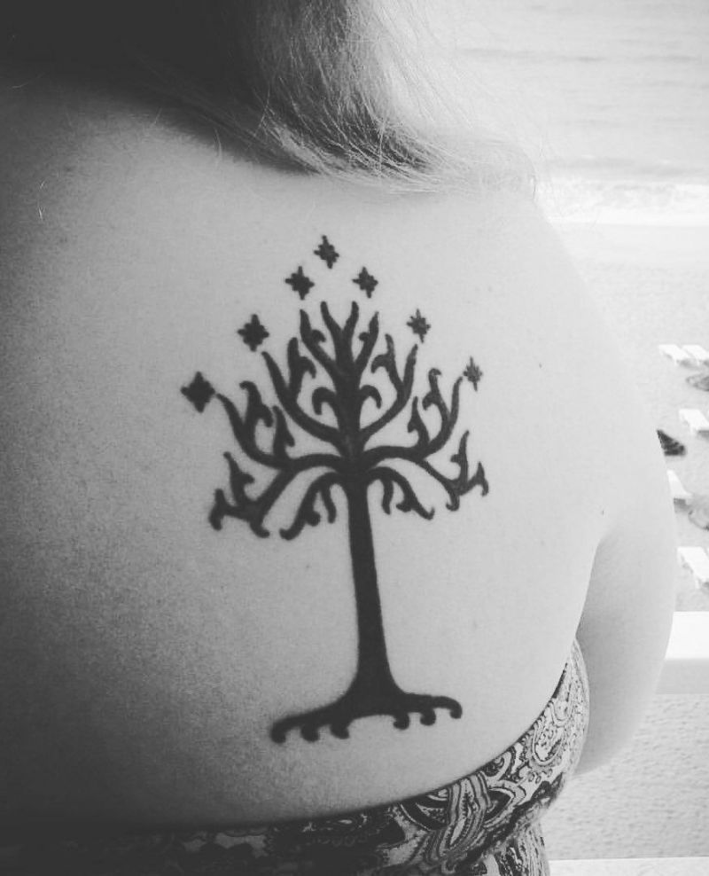 30 Pretty Tree of Gondor Tattoos Enhance Your Personality