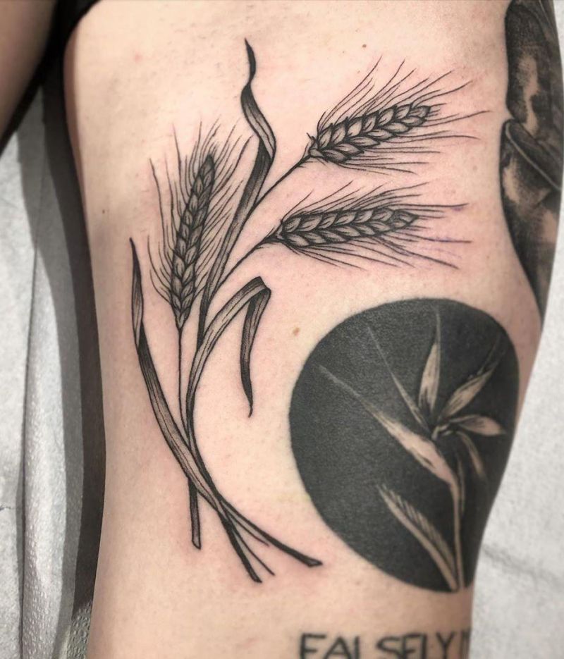 30 Pretty Wheat Tattoos to Inspire You