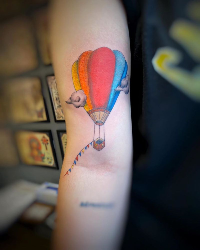 30 Pretty Balloon Tattoos to Inspire You