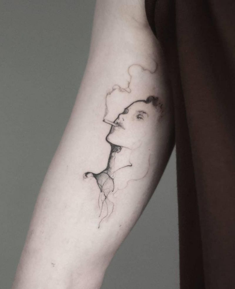 30 Pretty Cigarette Tattoos You Will Love