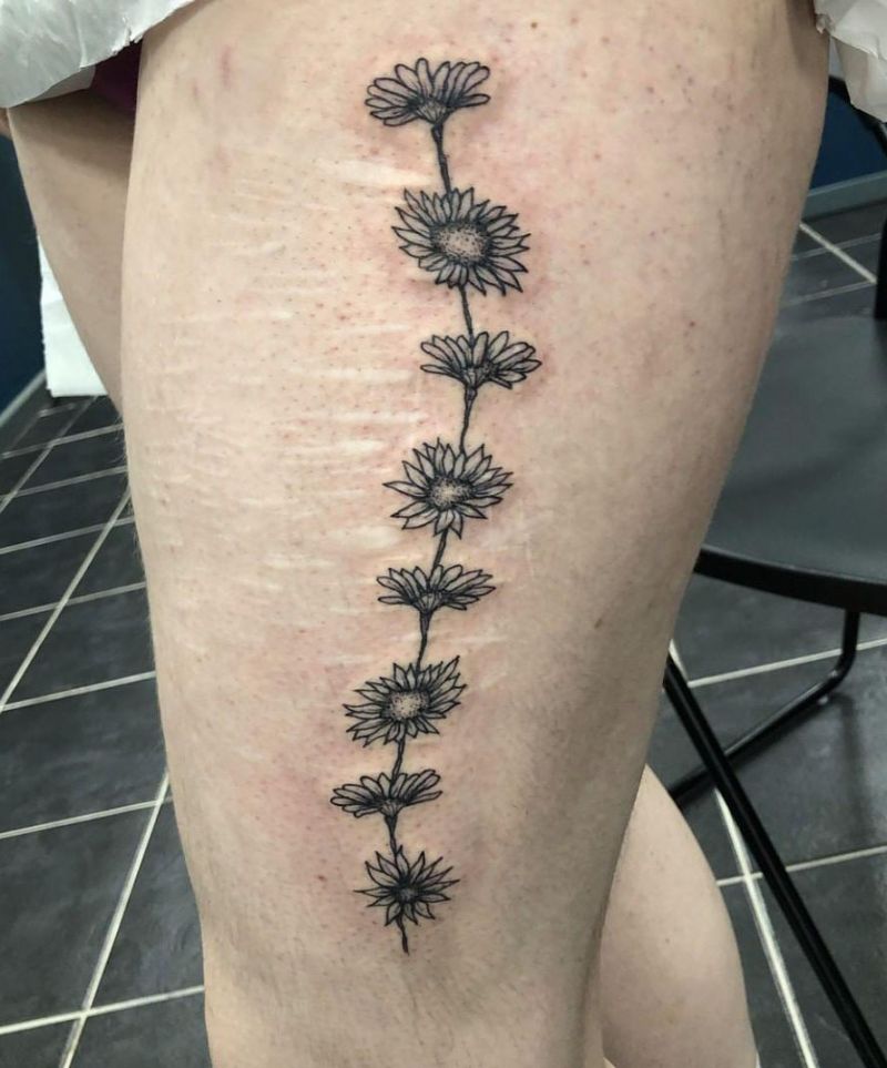 30 Pretty Daisy Chain Tattoos Make You The Focus of The Crowd