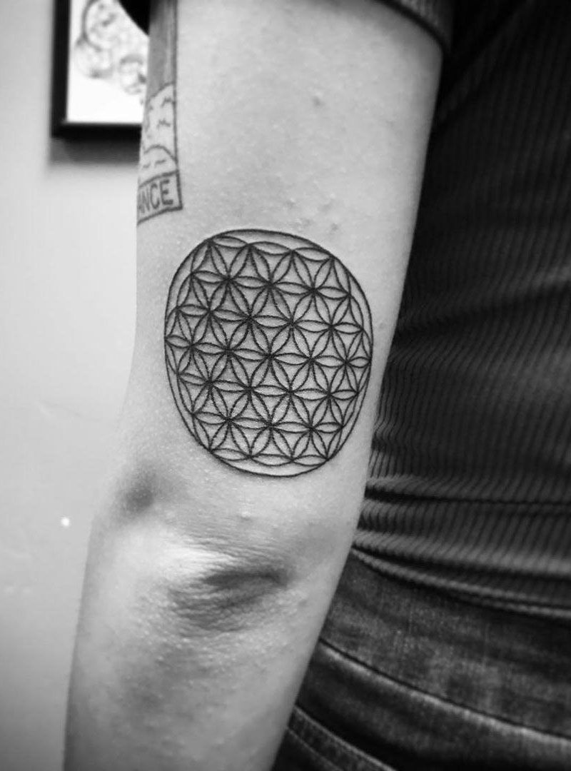 30 Pretty Flower of Life Tattoos Let You Be Kind to Life