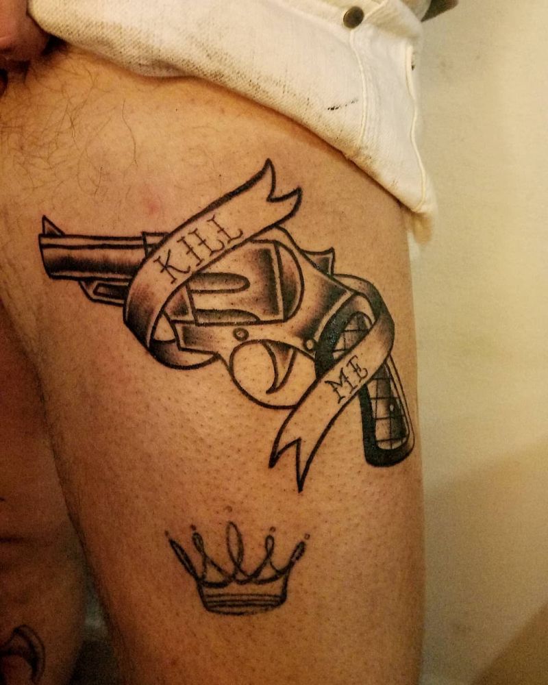 30 Pretty Gun Tattoos Enhance Your Personality