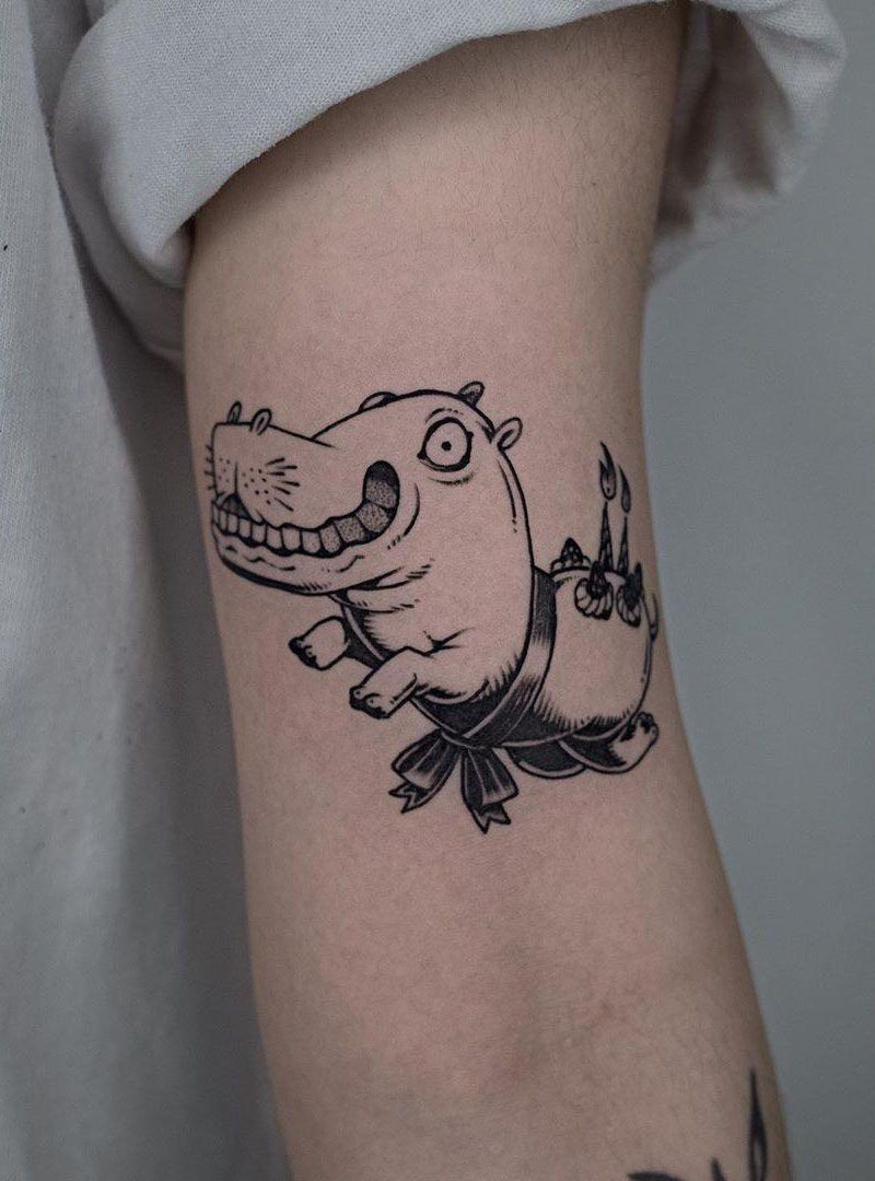 30 Perfect Hippo Tattoos Make You Attractive