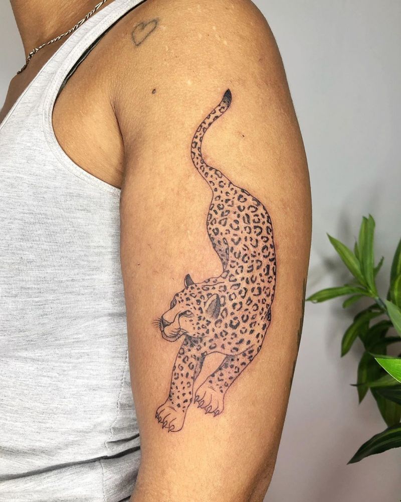 30 Pretty Leopard Tattoos You Will Love