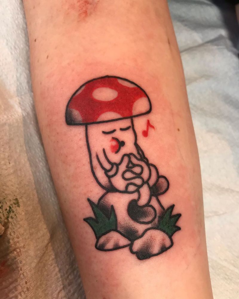 30 Pretty Mushroom Tattoos Improve Your Temperament