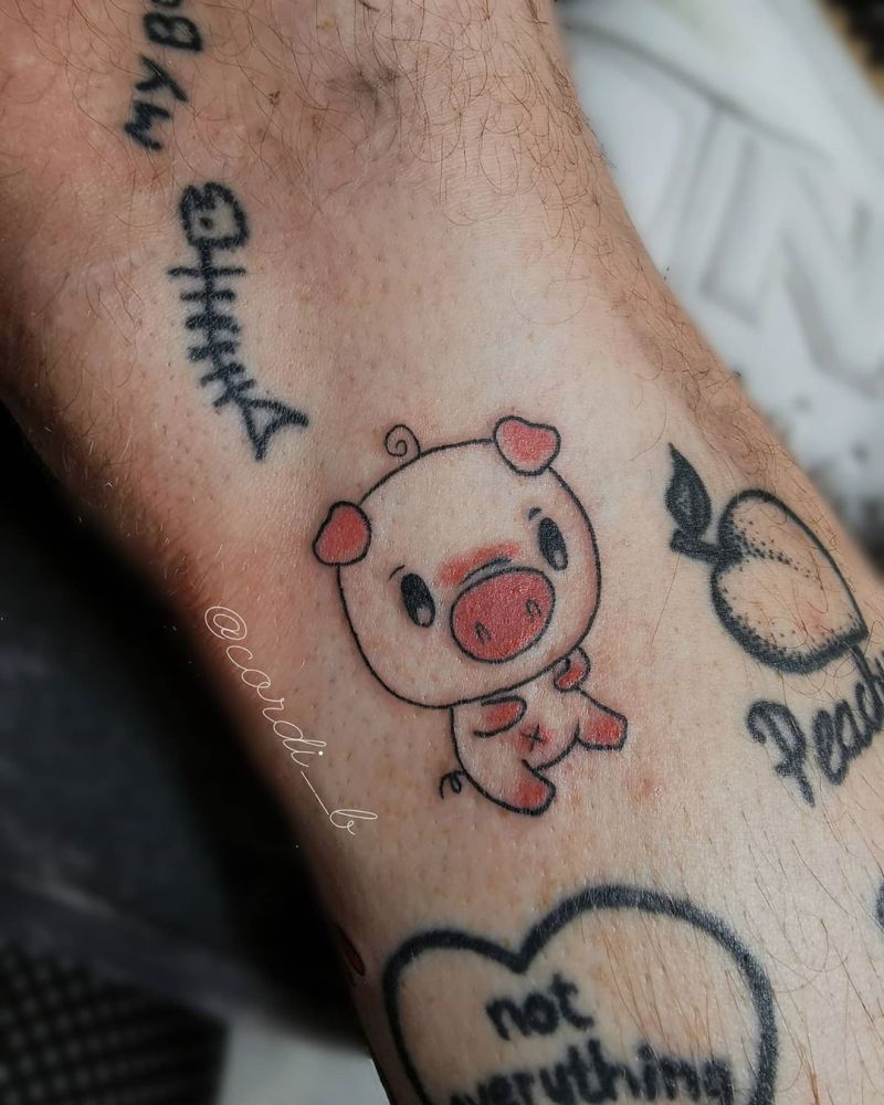 30 Cute Pig Tattoos You Will Love