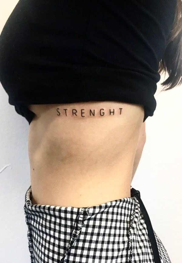 30 Pretty Strength Tattoos Improve Your Temperament