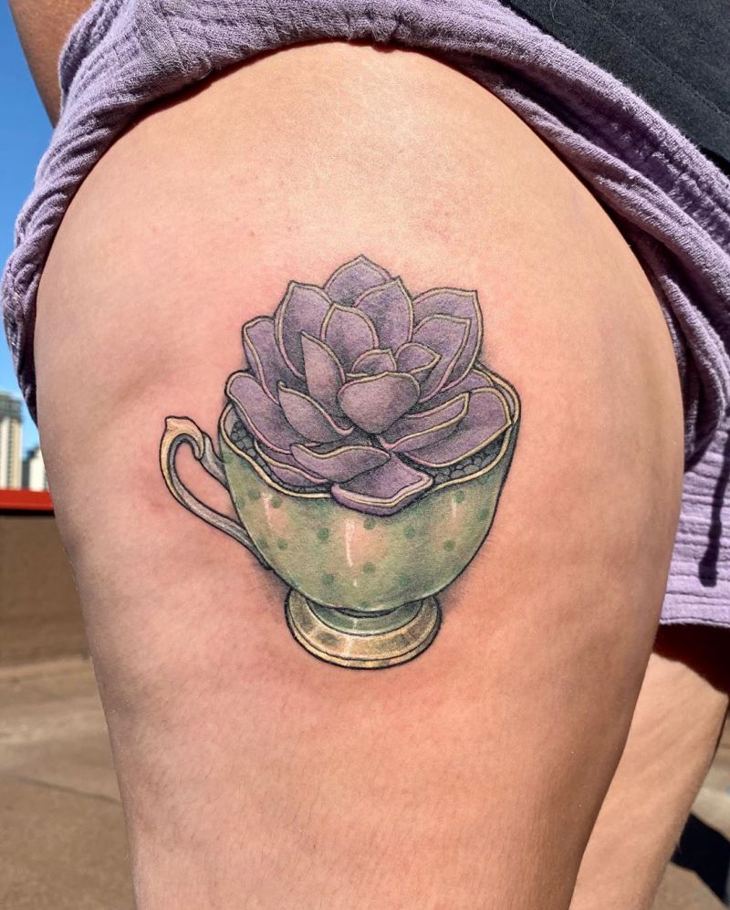 30 Pretty Teacup Tattoos Remind You to Rest