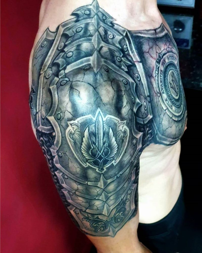 30 Pretty Armor Tattoos Show Your Personality