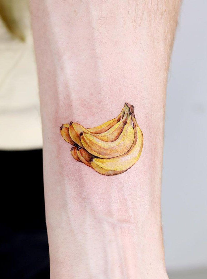 30 Pretty Banana Tattoos You Will Love