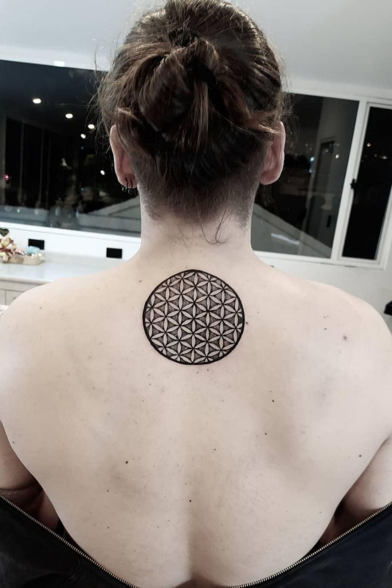 30 Pretty Flower of Life Tattoos Let You Be Kind to Life