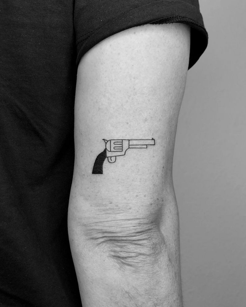 30 Pretty Gun Tattoos Enhance Your Personality