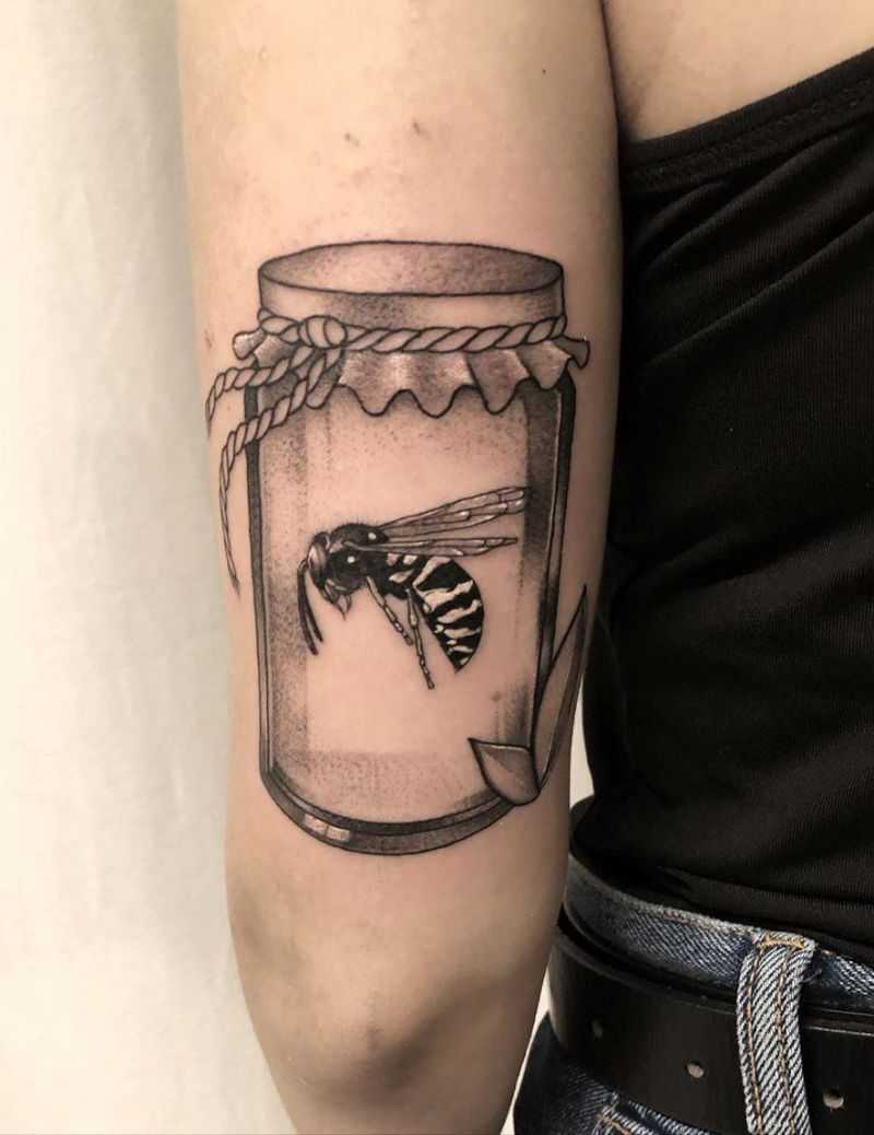 30 Pretty Jar Tattoos Make You Attractive