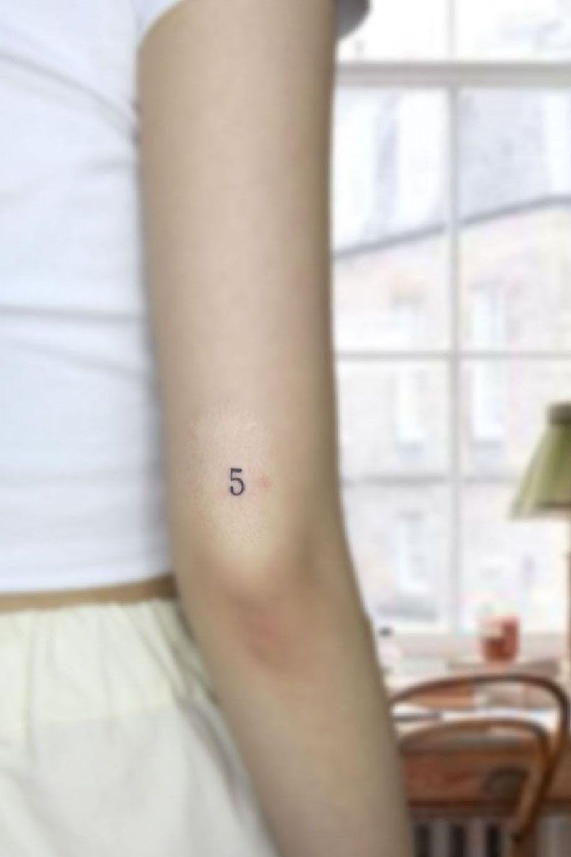 30 Pretty Number Tattoos You Will Love