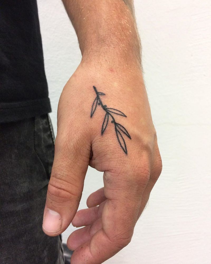 30 Pretty Olive Branch Tattoos You Will Love